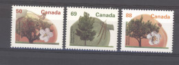 Canada  :  Yv  1356-58  **   Fleur - Flower - Nuovi