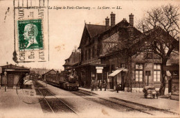 N°3582 W -cpa Lisieux -la Ligne De Paris Cherbourg -la Gare- - Bahnhöfe Mit Zügen