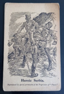 #21    HEROIC SERBIA  SRBIJA (DESSIN DE BERNARD PASTRIGDR) - Patriotiques