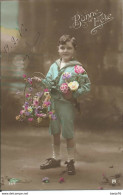 Portrait De Garçon En Marinière - Bonne Fête - Panier De Fleurs - Portraits