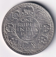 BRITISH INDIA SILVER COIN LOT 228, 1 RUPEE 1941, AUNC - Indien