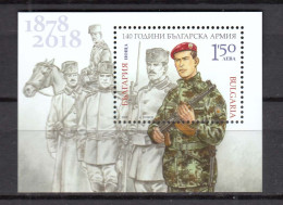 Bulgaria 2018 - 140 Years Of The Bulgarian Army, Mi-Nr. Block 456, MNH** - Ongebruikt