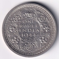 BRITISH INDIA SILVER COIN LOT 229, 1 RUPEE 1944, AUNC - India
