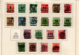 Deutsches Reich 277 - 296 Ex  Ziffern L Arbeiter Mit Neuem Wertaufdruck Gestempelt Used - Used Stamps