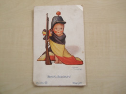 Carte Postale Ancienne 1917 BRAVO BELGIUM - Patriotic