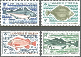 SAINT PIERRE AND MIQUELON 1972 FISH** - Fische