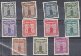 DR  Dienst 155-165, Ungebraucht *, 1942 - Dienstzegels