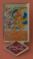 Pin's JO Jeux Olympiques Coca Cola - STOKHOLM 1912 -STARPIN'S 1990 IOC - Coca-Cola
