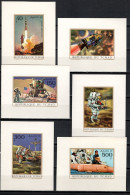 Chad - Tchad 1972 Space, Apollo 15 Set Of 6 S/s Imperf. MNH -scarce- - Afrika