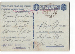 AG2835 POSTA MILITARE 27 - XXXII BATTAGLIONE PONTIERI - DELEGAZIONE COMANDO SUPREMO A.S. GENIO X MAGLIANO ALPI - CUNEO - Militaire Post (PM)