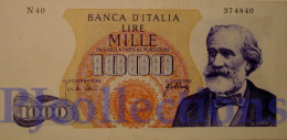 ITALIA - ITALY 1000 LIRE 1966 PICK 96d AU+ - 1000 Liras