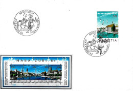 SVIZZERA SWITZERLAND HELVETIA - 1984 ZURICH Expo Filatelica NABA ZURI (corriere Filatelico) - 672 - Philatelic Exhibitions