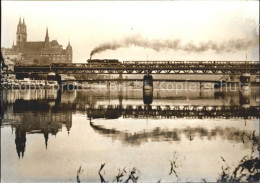 72117463 Meissen Elbe Sachsen Dampflokomotive Baureihe 58 30 Mit Sonderzug Auf D - Meissen