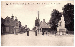 18 - B23772CPA - SAINT ST AMAND MONTROND - Monument Aux Morts  Et  Rue De Juranville - Très Bon état - CHER - Saint-Amand-Montrond