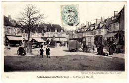 18 - B23771CPA - SAINT ST AMAND MONTROND - La Place Du Marché - Très Bon état - CHER - Saint-Amand-Montrond