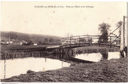 95 - B22634CPA - SAINT CLAIR SUR EPTE - Pont Sur L' Epte Et La Fabrique - Bon état - VAL-D'OISE - Sonstige & Ohne Zuordnung