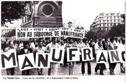 - F21882CPM - LE MONDE VECU - Serie 1 B 406 - 04/09/80 - PARIS - Ceux De La MANU - Manifestation MANUFRANCE - Très Bon - Demonstrationen