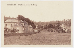 71 - B20609CPA - CHENOVES - Eglise Et Haut Du Bourg - Très Bon état - SAONE-ET-LOIRE - Autres & Non Classés