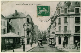 25 - B10553CPA - MONTBELIARD - Rue Cuvier - Kiosque, Hotel De Paris - Bon état - DOUBS - Montbéliard