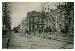 28 - B5757CPA - ILLIERS - L'école Primaire Supérieure Et L'avenue De La Gare - Parfait état - EURE-ET-LOIR - Other & Unclassified