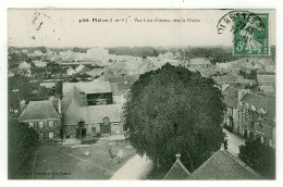 35 - B4761CPA - PLELAN - Vue à Vol D'oiseau Vers La Mairie - Très Bon état - ILLE-ET-VILAINE - Andere & Zonder Classificatie