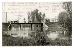 39 - B3838CPA - CHAUSSIN - Pont De La Villeneuve - Parfait état - JURA - Autres & Non Classés