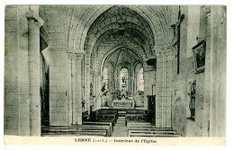 37 - B4177CPA - LERNE - Intérieur De L'église - Très Bon état - INDRE-ET-LOIRE - Autres & Non Classés