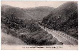 3 - B25206CPA - MONTLUCON - Train - Dans Les Gorges Du Diéna -diénat - Parfait état - ALLIER - Montlucon