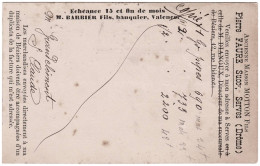 26 - B25224CPA - SERVES 1898 - Carte Pionniere Commerciale -Pierre Faure, Maison Motton - Bon état - DROME - Autres & Non Classés