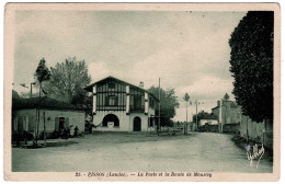 40 - B25186CPSM - PISSOS - La Poste Et La Route De Moustey - Très Bon état - LANDES - Other & Unclassified