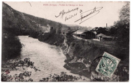 9 - B25067CPA - FOIX - Vallée De L' Ariege Et La Gare - Très Bon état - ARIEGE - Foix