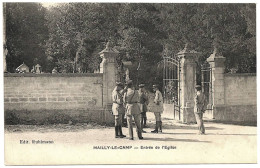 10 - B24985CPA - MAILLY LE CAMP - Entree Eglise - Officiers - Parfait état - AUBE - Mailly-le-Camp