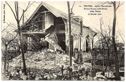 10 - B24965CPA - TROYES - Apres Inondation 1910 - Maison BURNER - Allée Weber - Parfait état - AUBE - Troyes