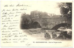 11 - B24946CPA - RIEUX- MINERVOIS - Pont Sur L' Argent-double -Carte Pionniere - Bon état - AUDE - Other & Unclassified