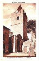 11 - B24922CPA - VILLENEUVE MINERVOIS - Le Clocher - Eglise, Place - Parfait état - AUDE - Autres & Non Classés