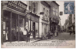 89 - B24862CPA - SENS - La Grande Rue - Dépôt Du PETIT PARISIEN - Parfait état - YONNE - Sens