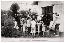 - T24849CPA - LAOS - Préparation D' Un Bufflon -institut Vaccinogène Du Tranninh - Très Bon état - ASIE - Laos