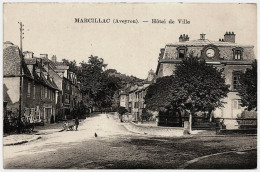 12 - B24683CPA - MARCILLAC - Hotel De Ville - Très Bon état - AVEYRON - Andere & Zonder Classificatie