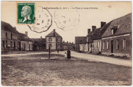 41 - B24407CPA - LA FONTENELLE - La Place Et Route D' Arville - Café DESTOUCHES - Parfait état - LOIR-ET-CHER - Otros & Sin Clasificación