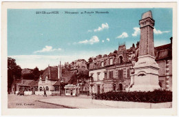 14 - B24389CPA - DIVES SUR MER - Monument Et Poterie Normande - Café Des Sports - Parfait état - CALVADOS - Dives