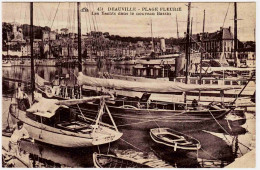 14 - B24384CPA - DEAUVILLE - Les Yachts Dans Le Nouveau Bassin - Parfait état - CALVADOS - Deauville