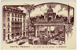14 - B24341CPA - LISIEUX - Hotel Regina - Dessin - Très Bon état - CALVADOS - Lisieux