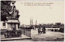 14 - B24299CPA - HONFLEUR - Monument élevé à La Mémoire Des Enfants Morts - Très Bon état - CALVADOS - Honfleur