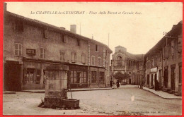 71 - B29632CPA - LA CHAPELLE DE GUINCHAY - Place Asile Ferret Et Grande Rue - Très Bon état - SAONE-ET-LOIRE - Autres & Non Classés