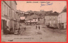 33 - B29530CPA - BOURG SUR GIRONDE - Place Thiers  - Café National - Très Bon état - GIRONDE - Sonstige & Ohne Zuordnung