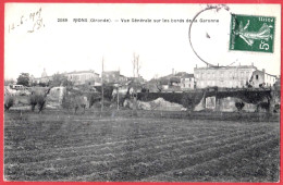 33 - B28502CPA - RIONS - Vue Générale Sur Les Bords De La Garonne - Très Bon état - GIRONDE - Andere & Zonder Classificatie