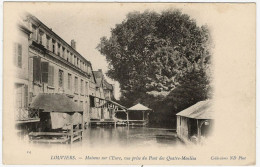 27 - B26229CPA - LOUVIERS - Maisons Sur L'Eure - Pont Des Quatre Moulins - Carte Pionniere - Très Bon état - EURE - Louviers