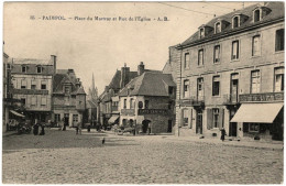 22 - B25880CPA - PAIMPOL - Place Du Martray Et Rue De L' Eglise - Très Bon état - COTES-D'ARMOR - Paimpol