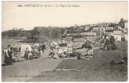 22 - B25790CPA - SAINT ST QUAY PORTRIEUX - La Plage Et Les Falaises - Très Bon état - COTES-D'ARMOR - Saint-Quay-Portrieux