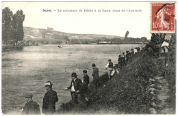 89 - T25431CPA - SENS - Concours  Pêche à La Ligne - Quai Abattoir - Très Bon état - YONNE - Sens